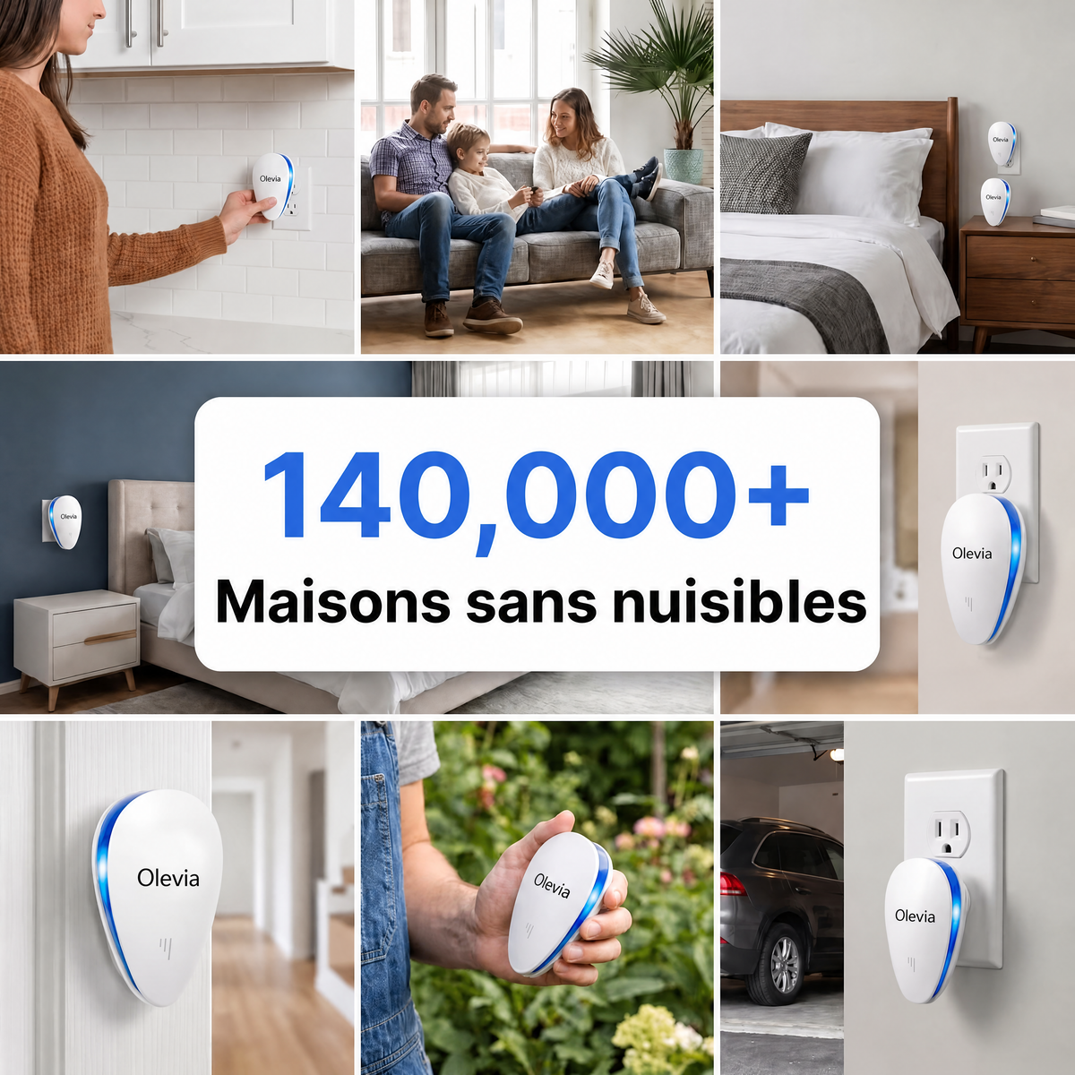 Répulsif Antiparasitaire à Ultrasons – Éliminez définitivement plus de 14 nuisibles
