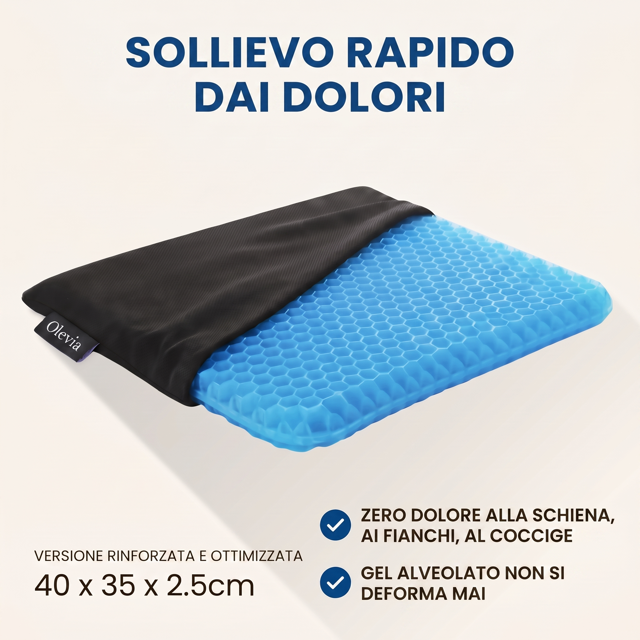 Cuscino in Gel Olevia™ — Comfort di lunga durata