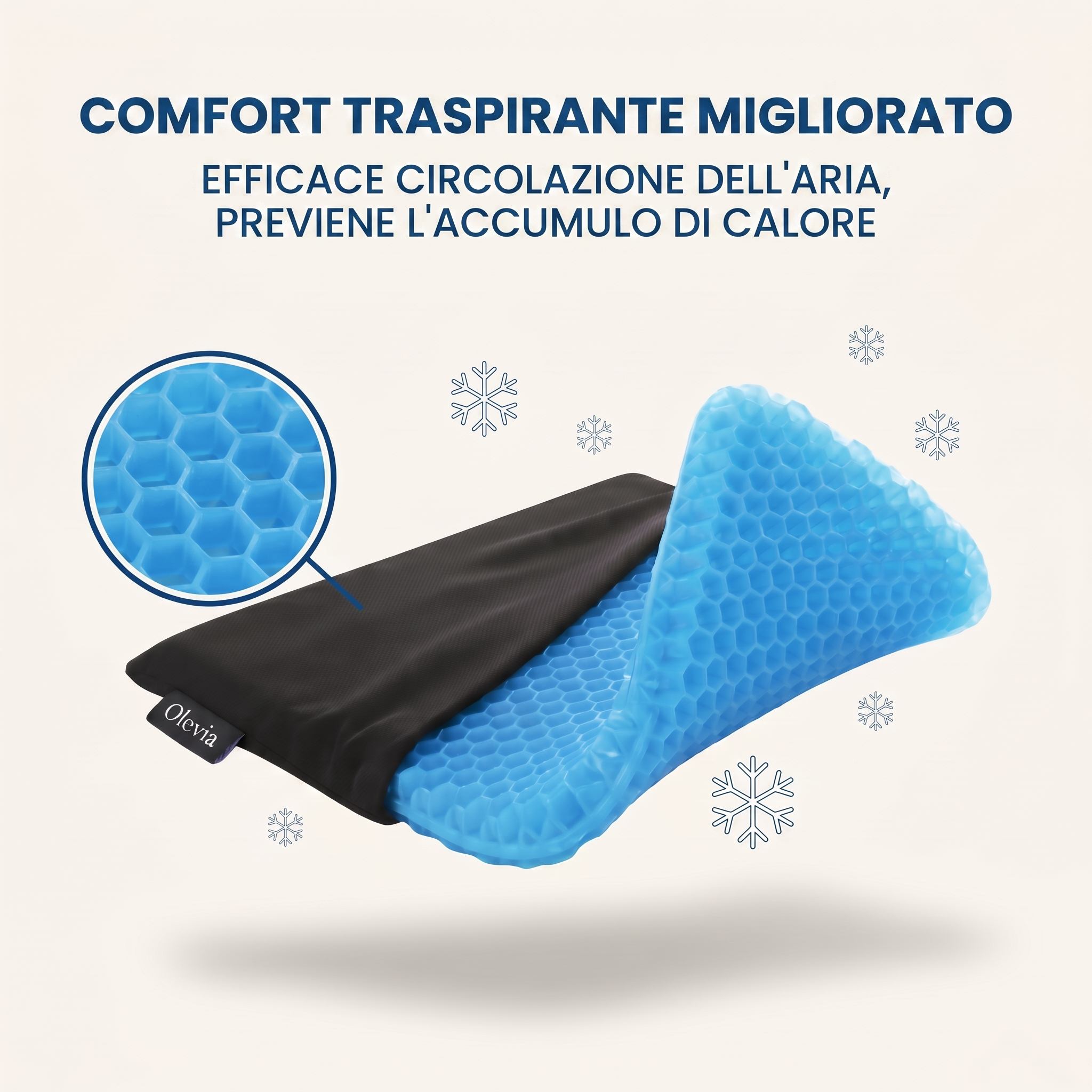 Cuscino in Gel Olevia™ — Comfort di lunga durata